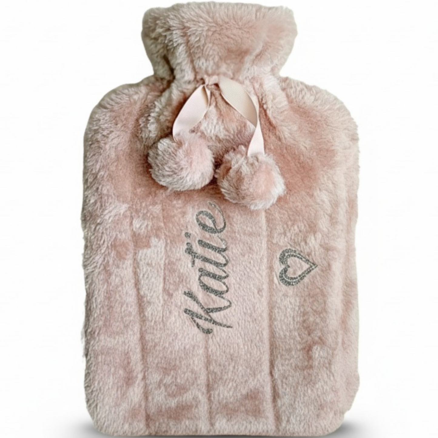 Personalised 2L Hot Water Bottle & Luxury Faux Fur Cover | Custom Cosy Gift For Her.