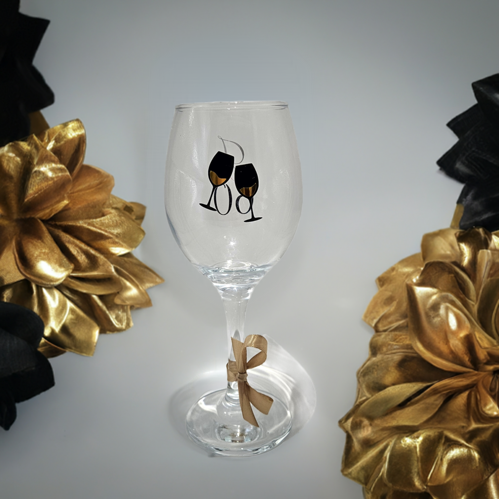 Personalised Luxury Wine Glass Gift For Her/Custom Large Wine Glass For Milestone Birthdays.