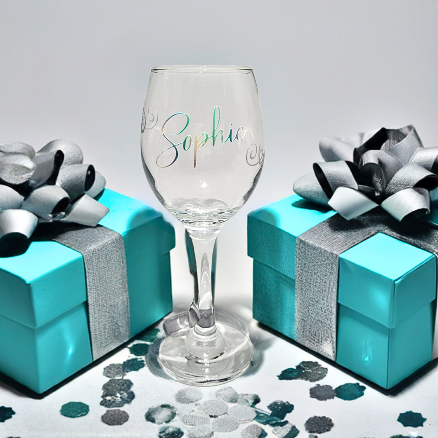 Personalised Luxury Wine Glass | Custom Birthday Gift For Her.