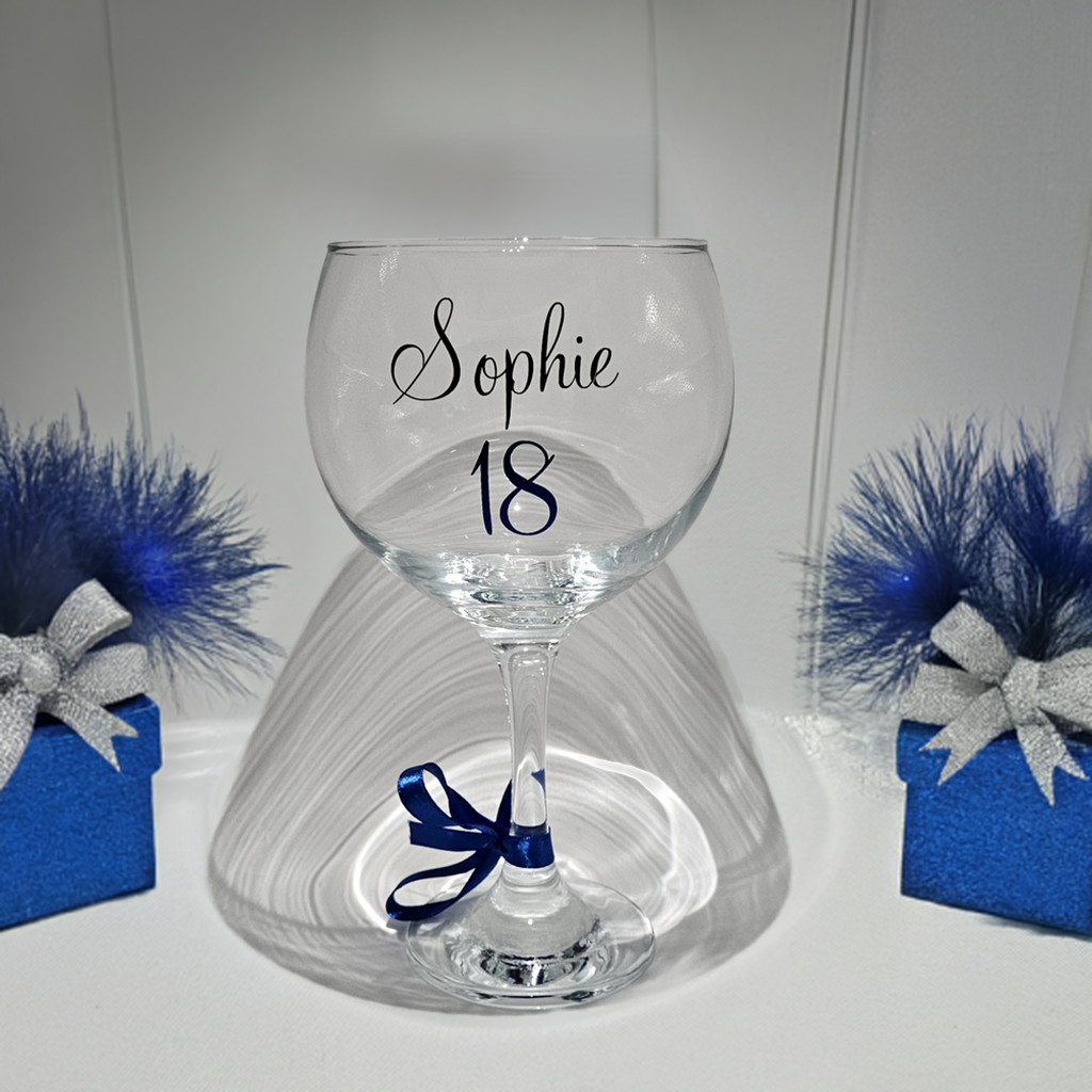 Personalised Gin Cocktail Glass For Milestones
