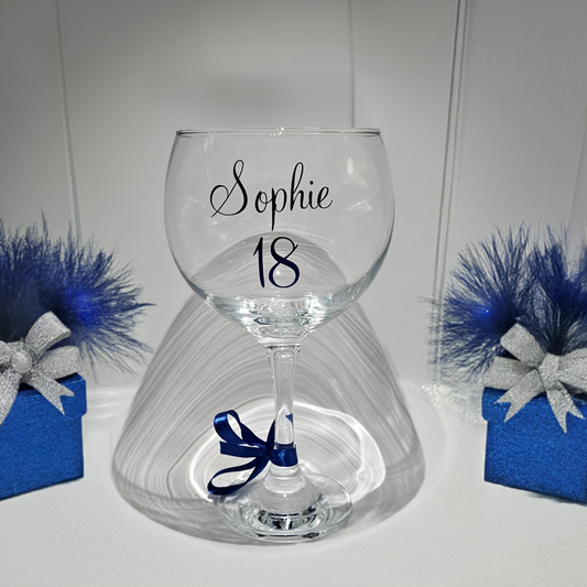 Personalised Gin Cocktail Glass For Milestones