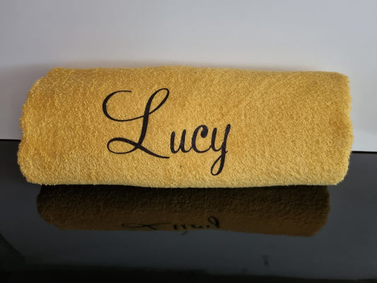Personalised Lightweight Beach Towel/100%Cotton Pool Towel / Personalised Towel Gift