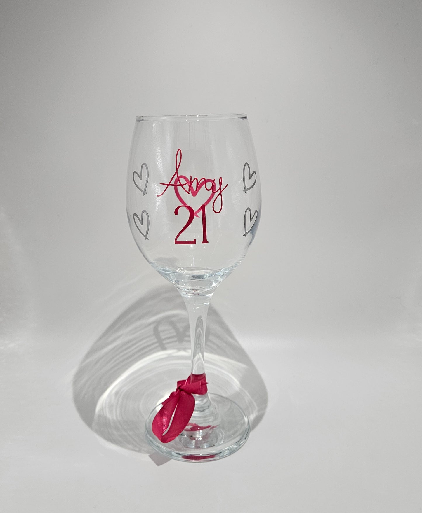 Custom-Made Wine Glass Gift For Special Milestone Birthday/ Personalised Wine Glass For 18th 21st Any Age Birthday