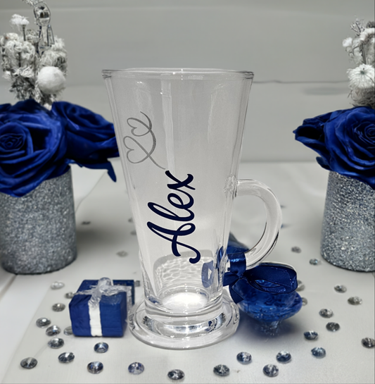Personalised Luxury Hot Chocolate Latte Glass Gift For Any Occasion