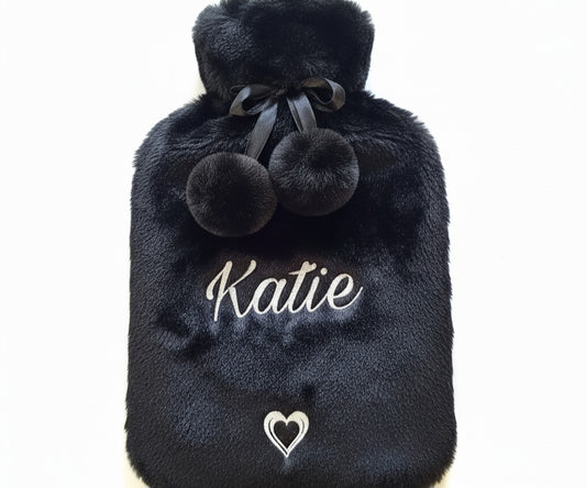 Personalised 2L Faux Fur Hot Water Bottle | Luxury Winter Warmer