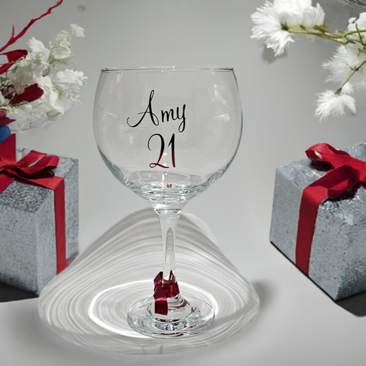 Keepsake Personalised Gin Cocktail Glass Gift