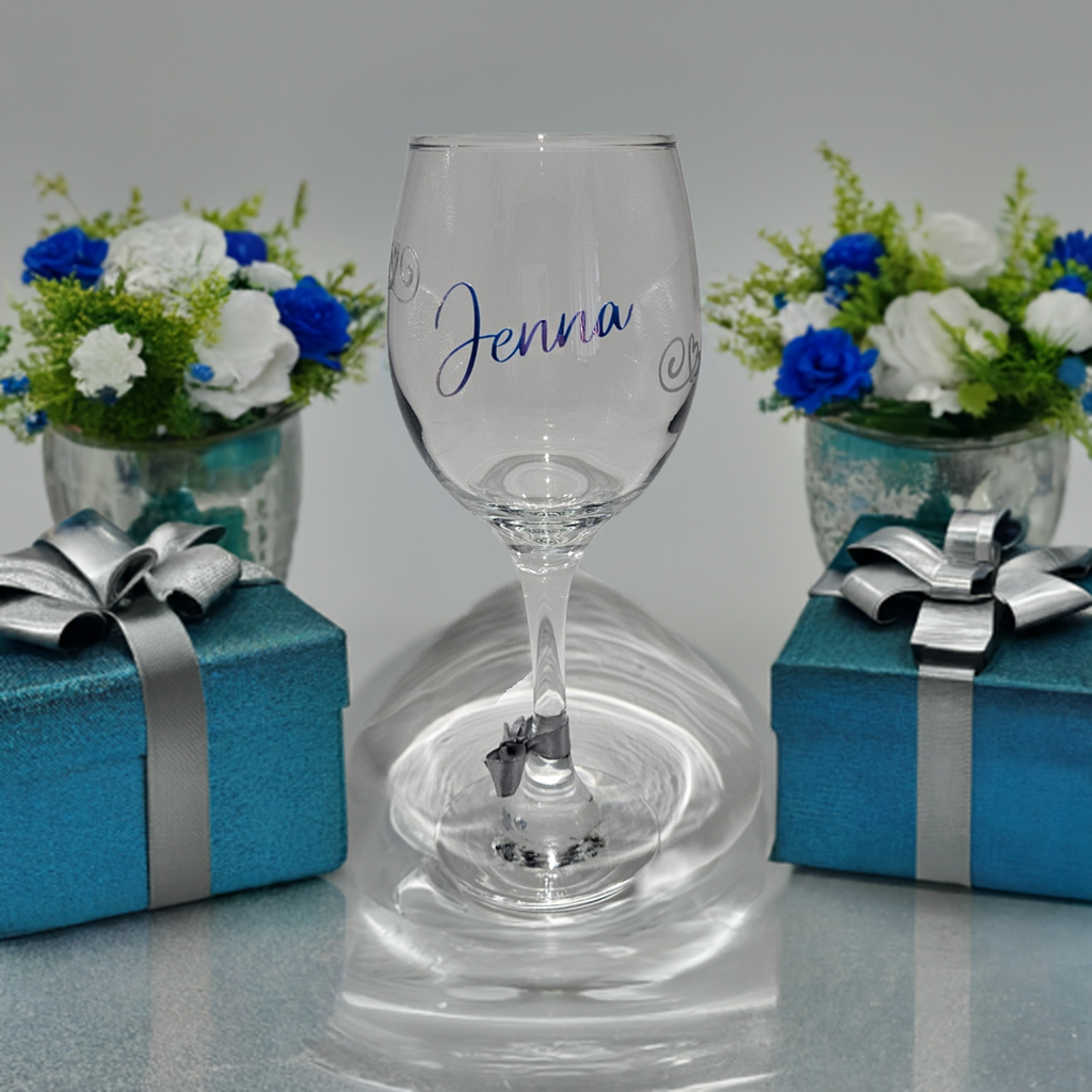 Luxury Personalised Wine Glass