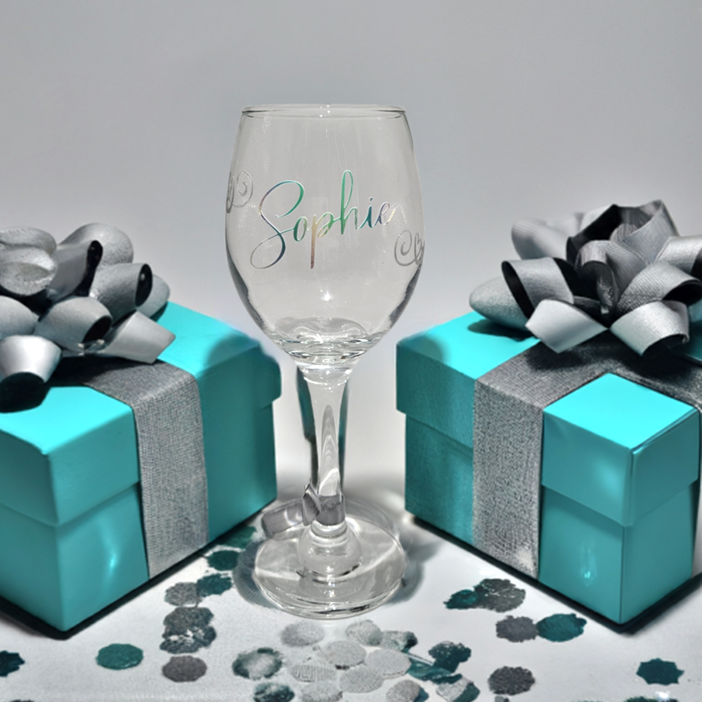 Personalised Luxury Wine Glass | Custom Birthday Present For Her | Luxury Wine Gift For Mum, Friend