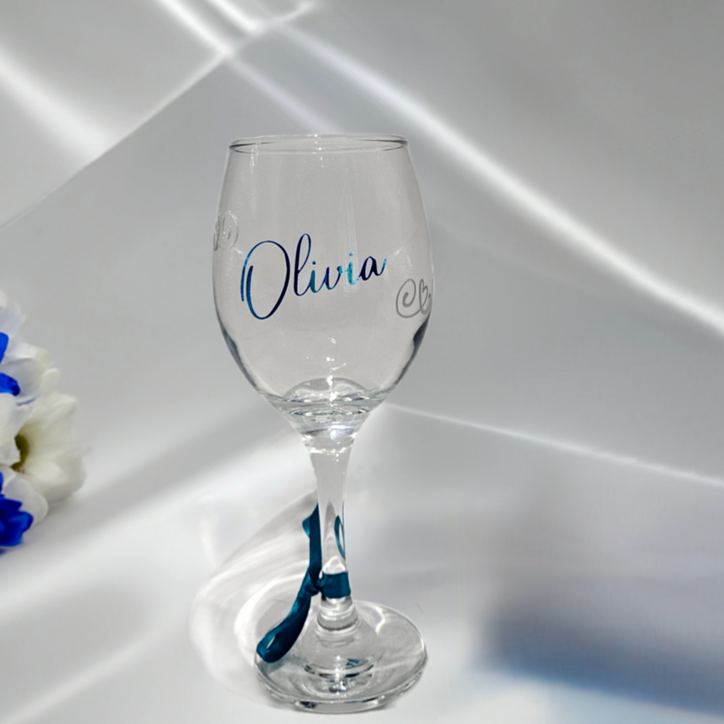 Personalised Luxury Wine Glass | Custom Birthday Present For Her | Luxury Wine Gift For Mum, Friend