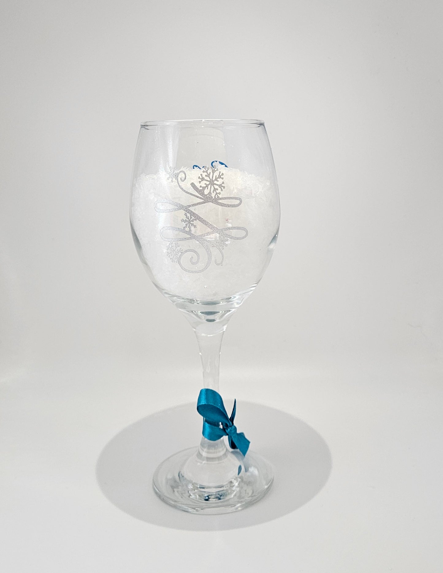 Personalised Xmas Wine Glass/Xmas Wine Glass Gift For Her