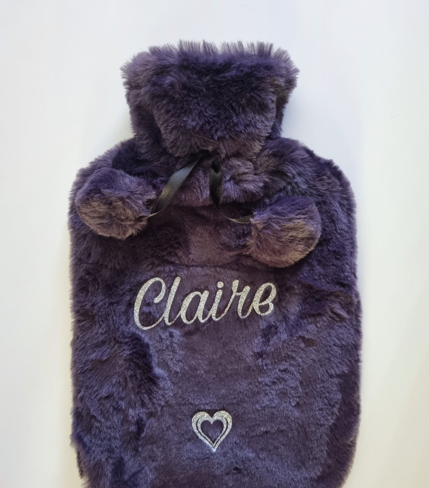 Personalised Hot Water Bottle with Luxury Faux Fur Cover/Luxury Hot Water Bottle Gift For Her
