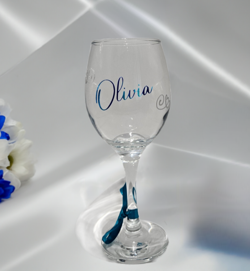 Personalised Luxury Wine Glass | Custom Wine Glass For Any Occasion | Birthday Gift For Her