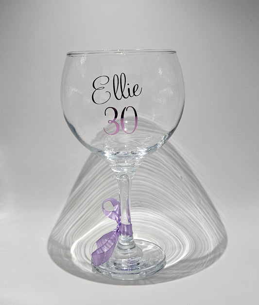 Luxury Personalised Gin/Cocktail Glass Gift For Her/Handmade Cocktail Glass For Any Age Birthday
